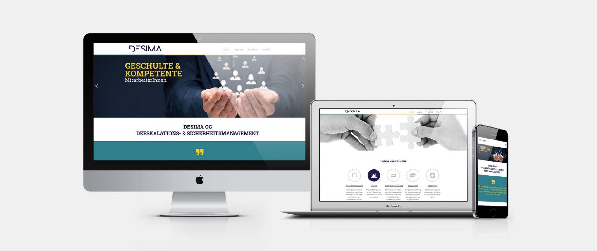 nulleins Kunde - DESIMA - Webseite