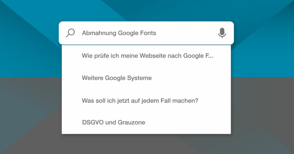 GoogleFonts und nulleins communication