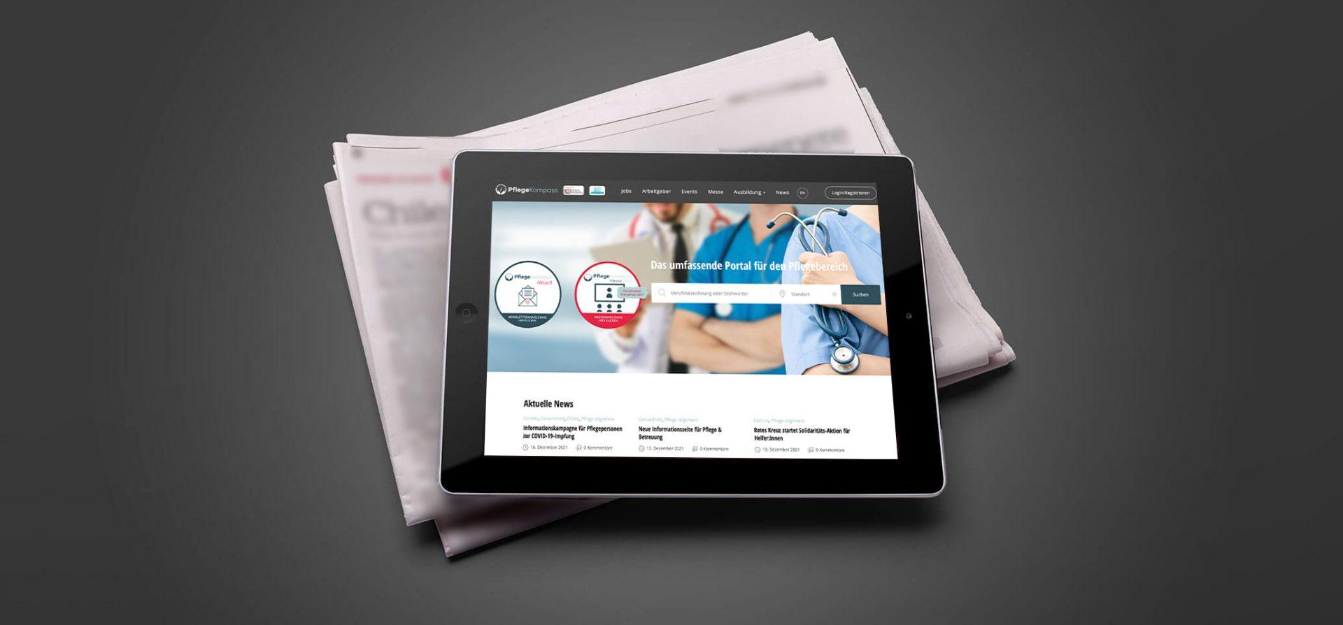 nulleins Kunde - Pflegekompass - Webportal
